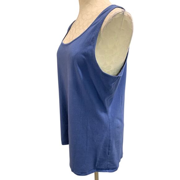 Size 2XL Duluth Trading Co Womens Blue Tank Top Shirt - Picture 3 of 6